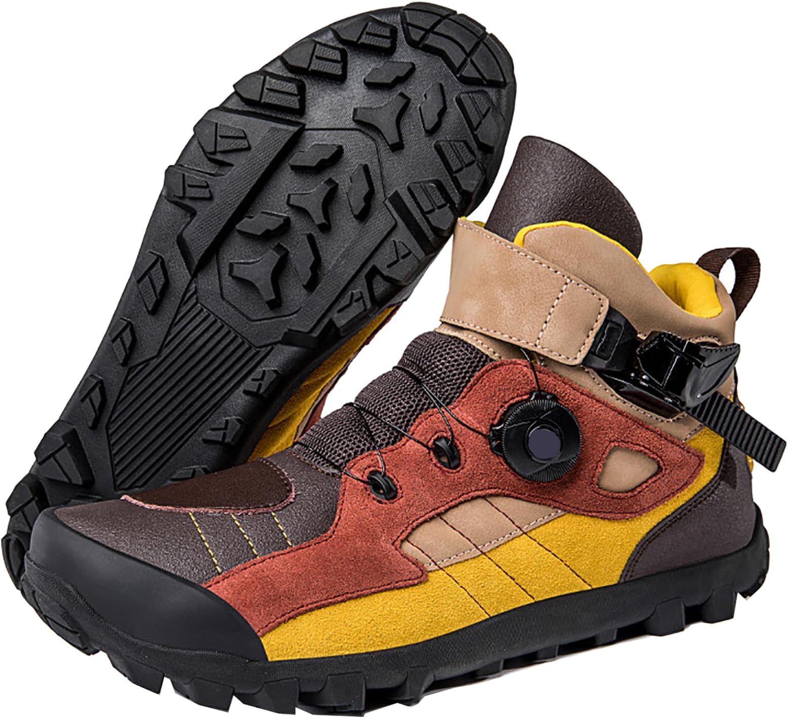 Motorcycle Riding Boots(39-47), Anti-Slip/Motocross Protective Shoes, Swivel Buckle + Plug Buckle Design, Fashion Powersports Shoes/for Men Women