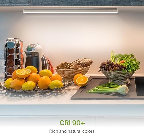 Miniatura 5 de ASD Iluminación LED debajo del gabinete de 24 pulgadas, instalación cableada o enchufable, 2700 K3000 K4000 K, interruptor de altabajo, iluminación