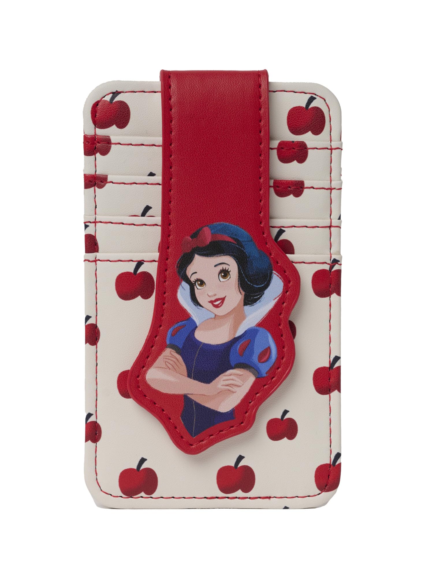 Disney Card Holder Women Slim Compact Wallet Small Snow White Red