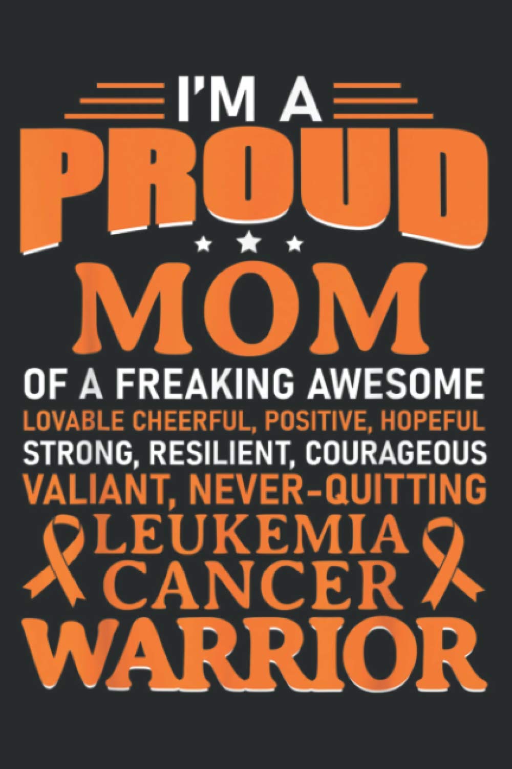 Leukemia Cancer Awareness Survivor Orange Ribbon Mom Gift: Undated Daily Planner 6 x 9 inch with 110 Pages - You've Got This Organizer, Scheduler, Tasks, Ideas, Notes, To Do Lists