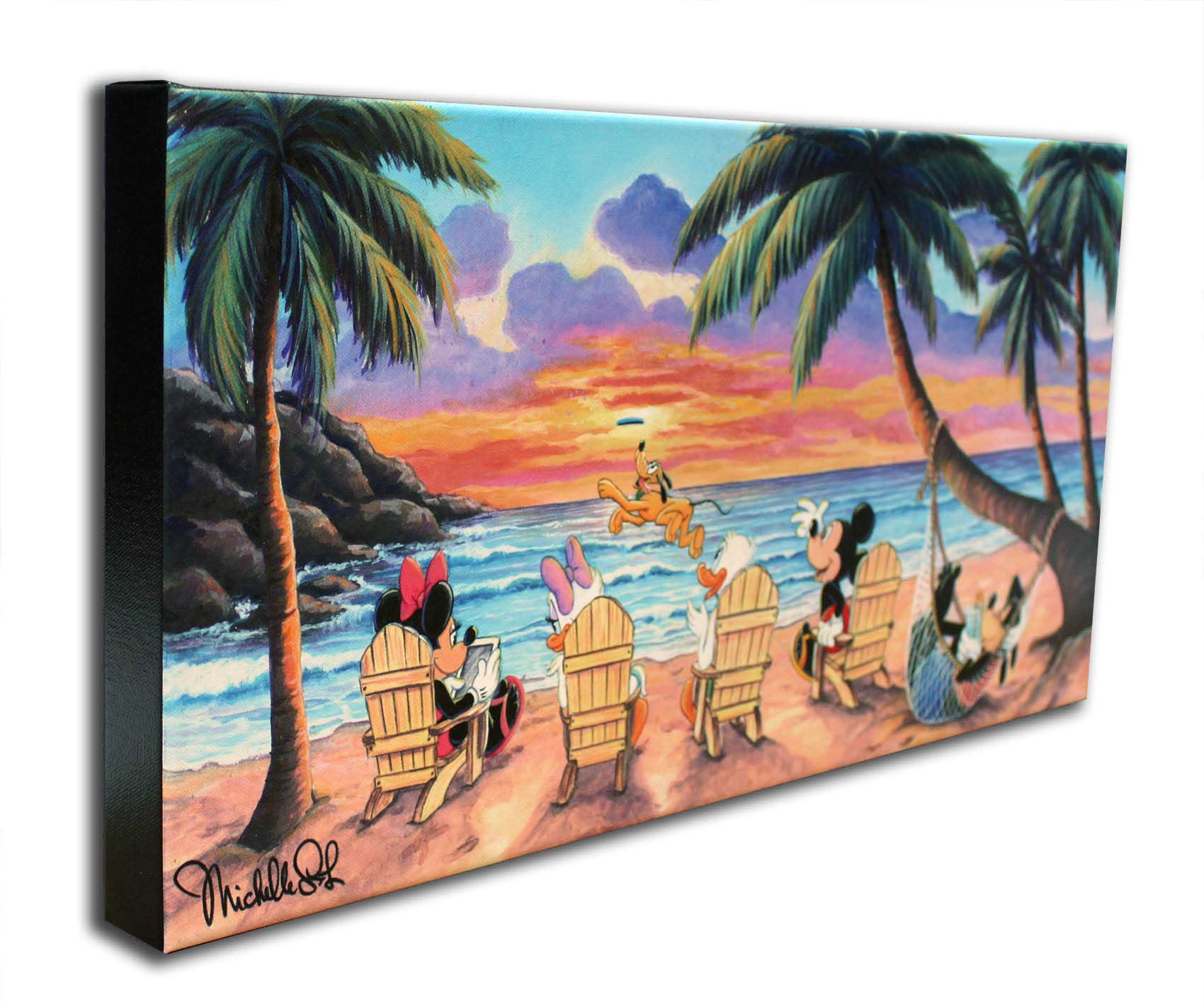 ディズニー絵画 ミッキーマウス/ビーチでの美しい一日【限定1500部】 ディズニー絵画 ミッキーマウス/ビーチでの美しい一日【限定1500部