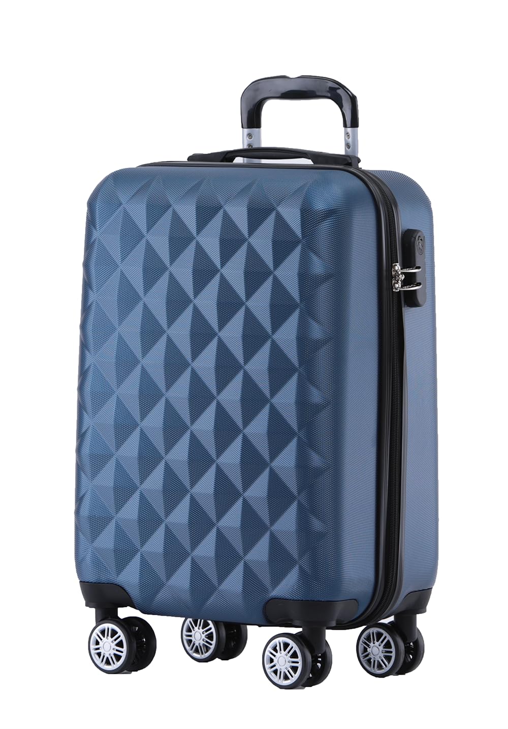BEIBYE 2066 Hartschalenkoffer aus ABS, Reisekoffer mit 4 Zwillingsrollen und Zahlenschloss, Erweiterbarer Trolley Koffer L XL + Handgepäck M (ohne Erweiterung), Kofferset oder Einzelkoffer