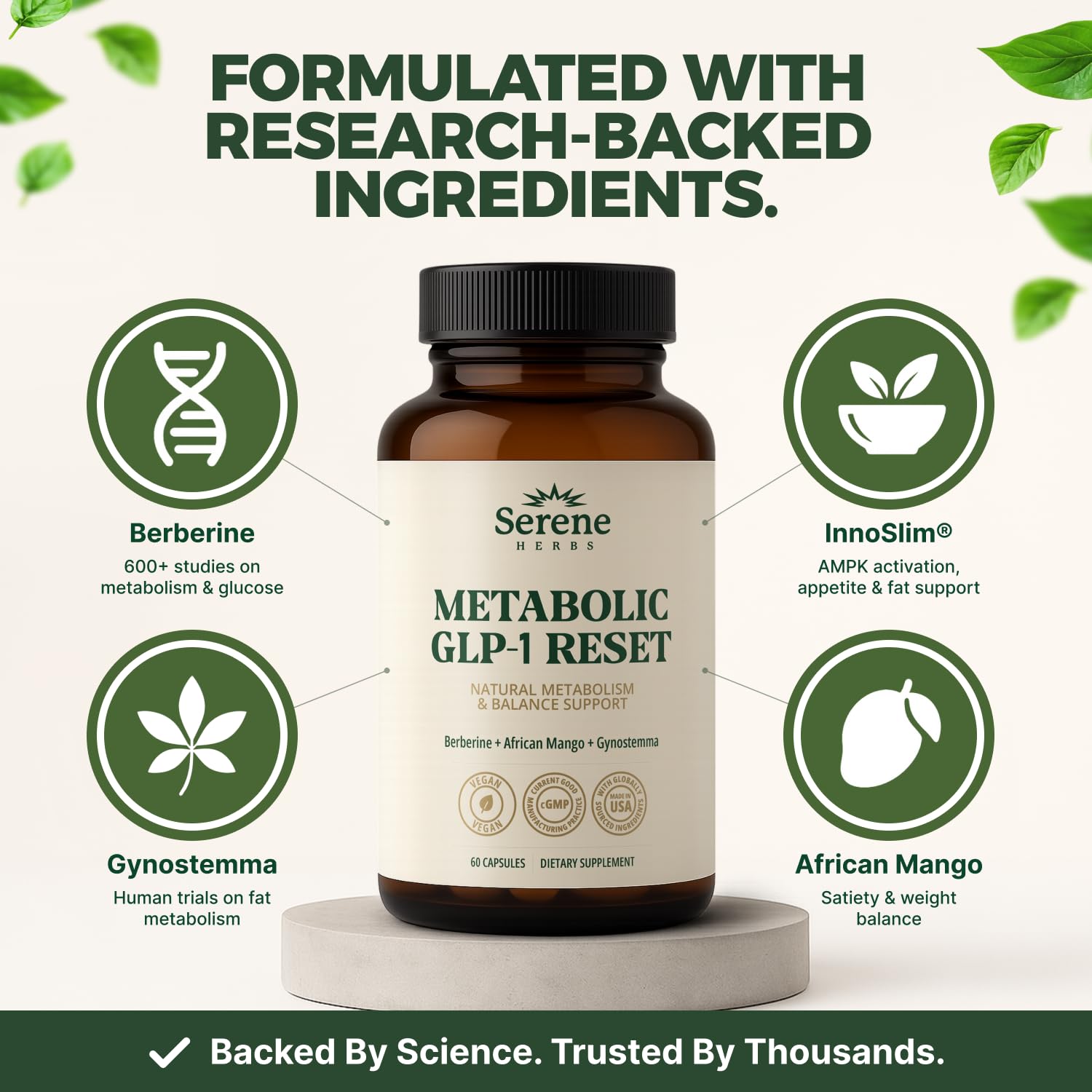 glp 1 reset serene Amazon.com: Serene Herbs GLP-1 Supplement for Women & Men - Metabolic Reset,  Hunger Support with Berberine, InnoSlim, Actiponin - Natural GLP1 Booster  to Support Appetite, Gut & Digestion - Vegan