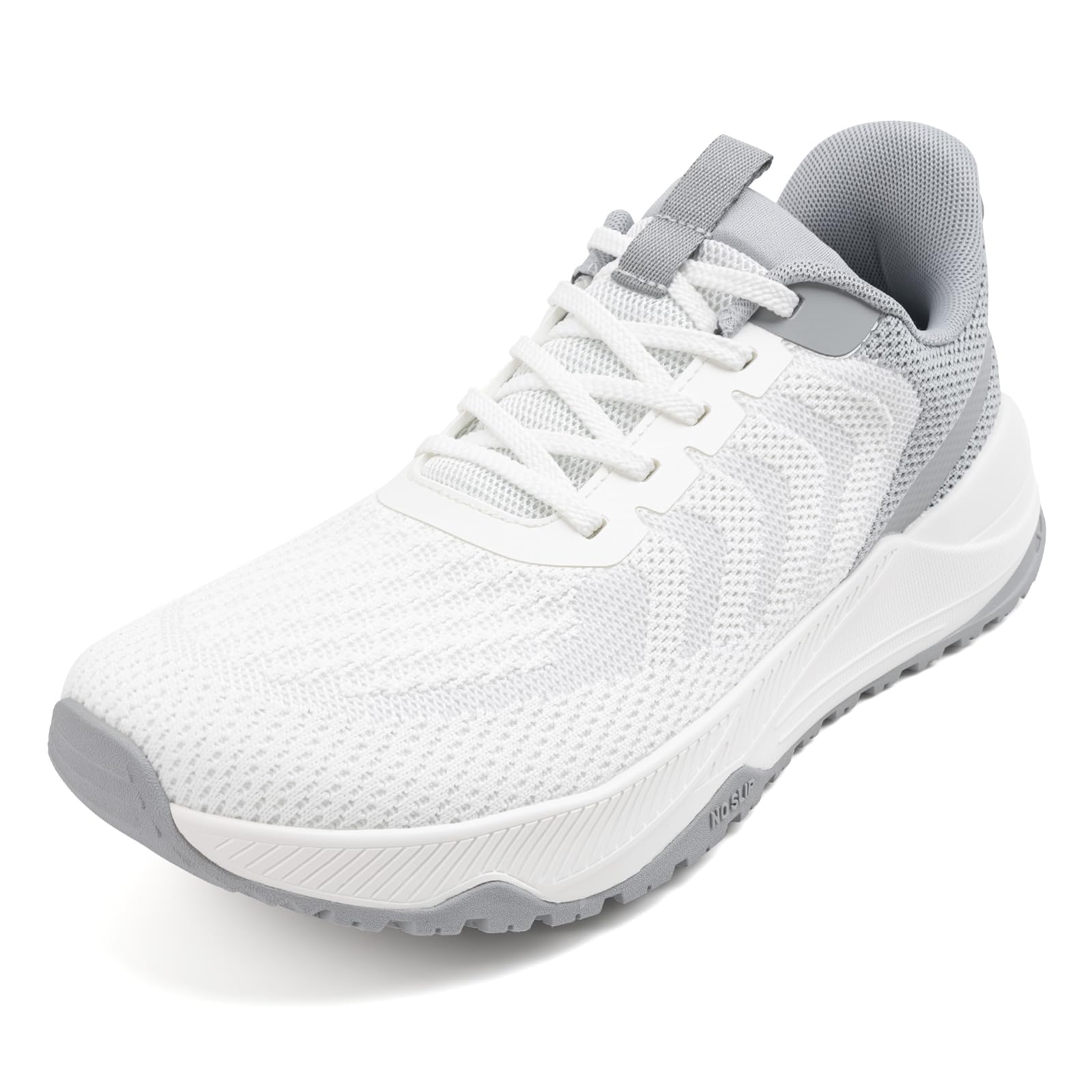 Sosenfer Herren Straßenlaufschuhe Extra Breit Sportschuhe Walkingschuhe Turnschuhe Laufschuhe Sneaker Atmungsaktiv Schockdämpfung rutschfest Fitness Im Freien Jogging