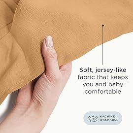 Ergobaby Embrace Baby Carrier Newborn to Toddler - Lightweight Ergonomic Baby Carriers - Cozy Essentials (7-25 Pounds), Ponte Knit, Camel