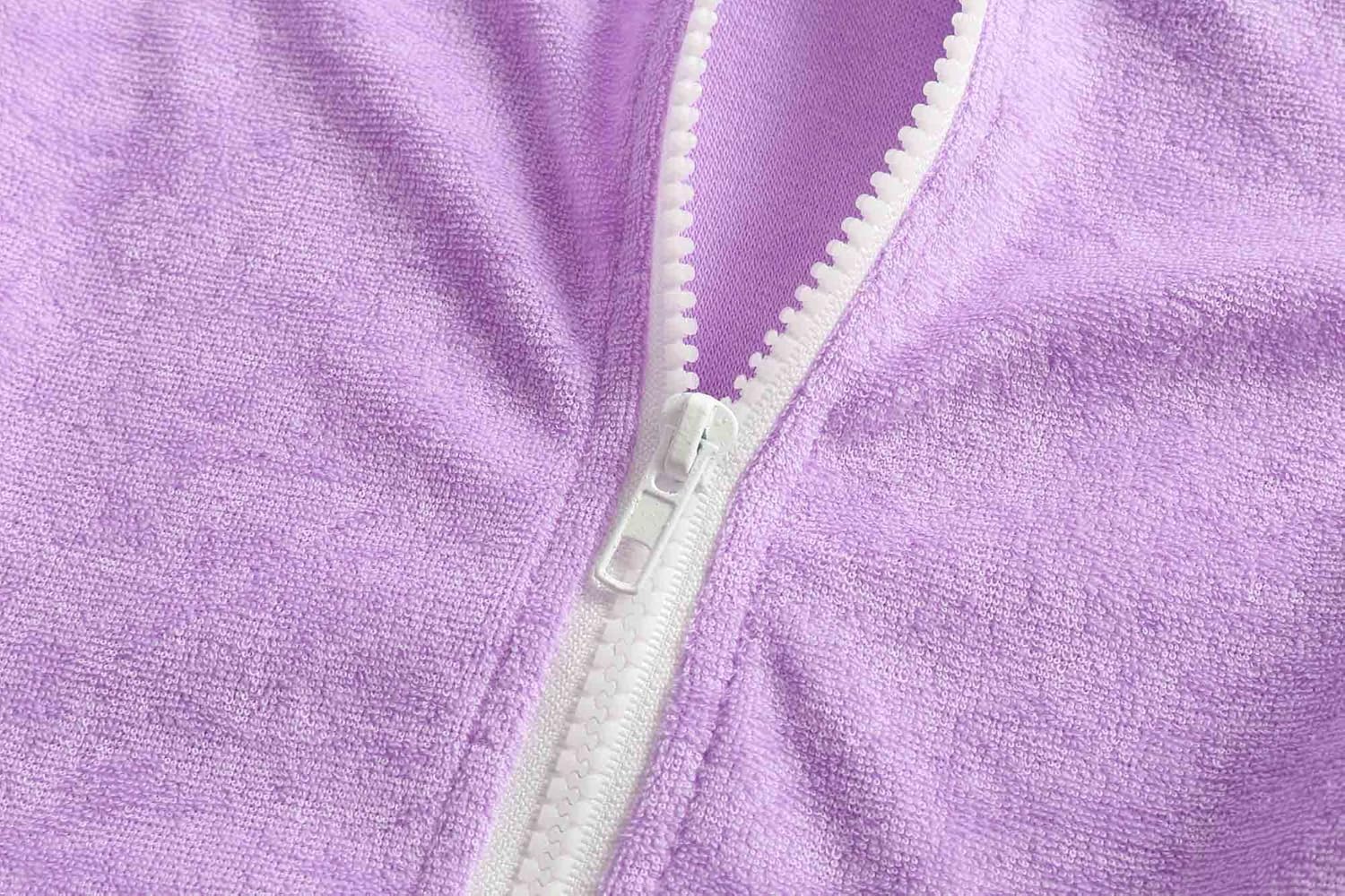 LUCKYGAL Girls Swim Cover Up Kids Swimsuit Coverup Terry Zip-Up Beach Bathing Suit Wraps with Sunglasses - Image 5