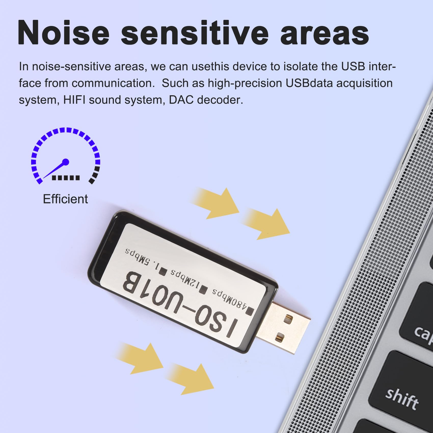 ADuM3165 Isolateur Numérique USB 2.0 480 Mbps USB Haute Vitesse Isolé pour Décodeur Audio Élimination du Courant Filtre Sonore