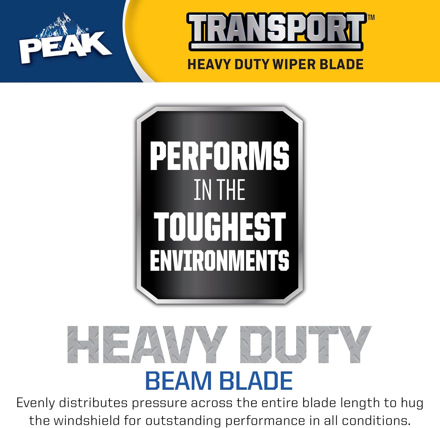 PEAK Transport 32" Heavy Duty 9x4 Hook Beam Windshield Wiper Blade, Durable Metal Wiper Blade Replacement, Windshield Wiper for Class A RV's