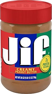 Jif Creamy Peanut Butter, 28 Ounces