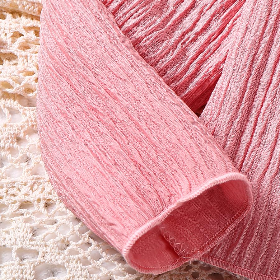 Toddler Girls Dress Long Sleeve Cardigan and Sleeveless Solid Dress 2Pcs Sets4