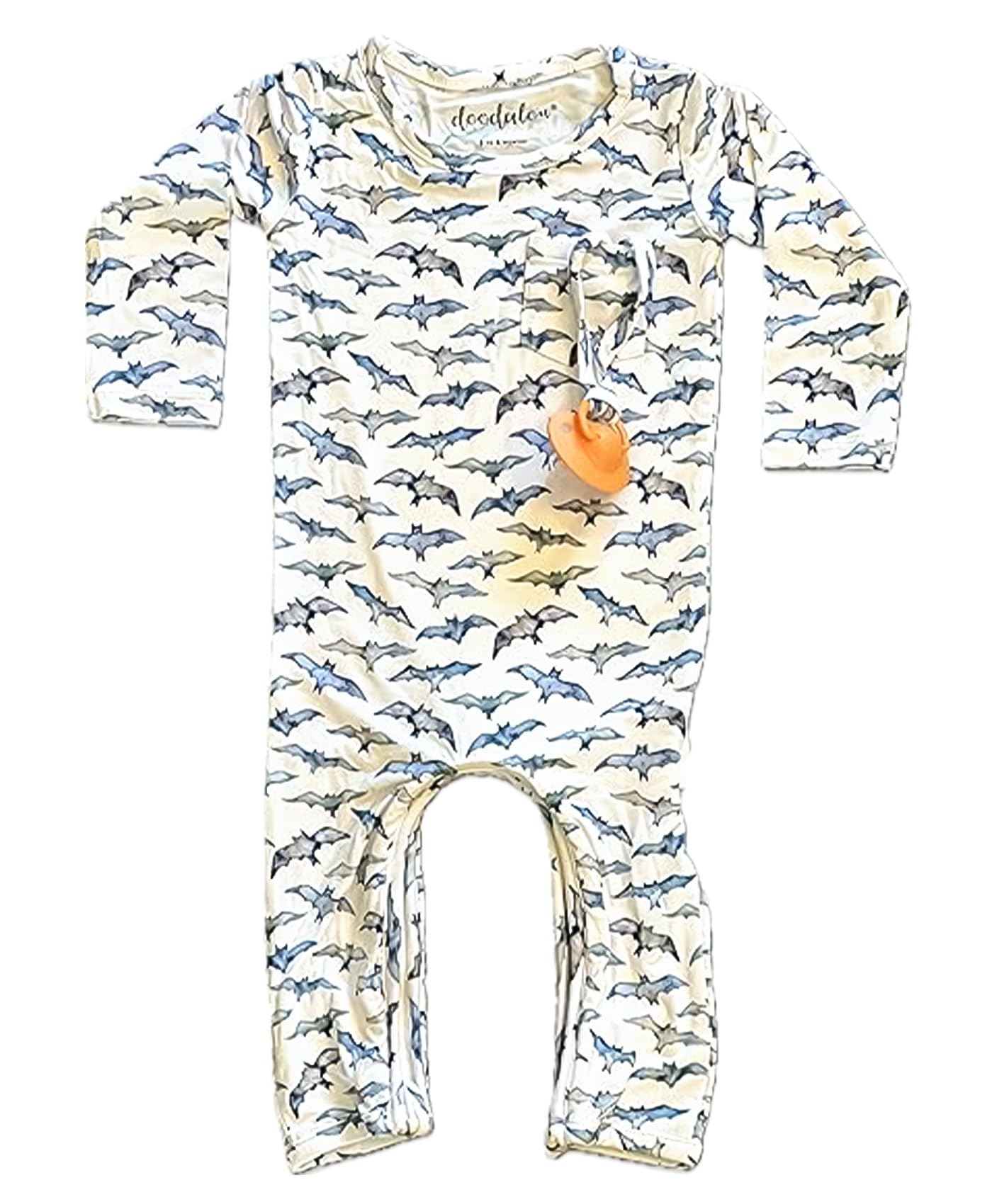 Doodalou Bamboo Viscose Baby Rompers - Soft & Breathable, Zipper Closure, Front Pocket - Newborn to 18 Months