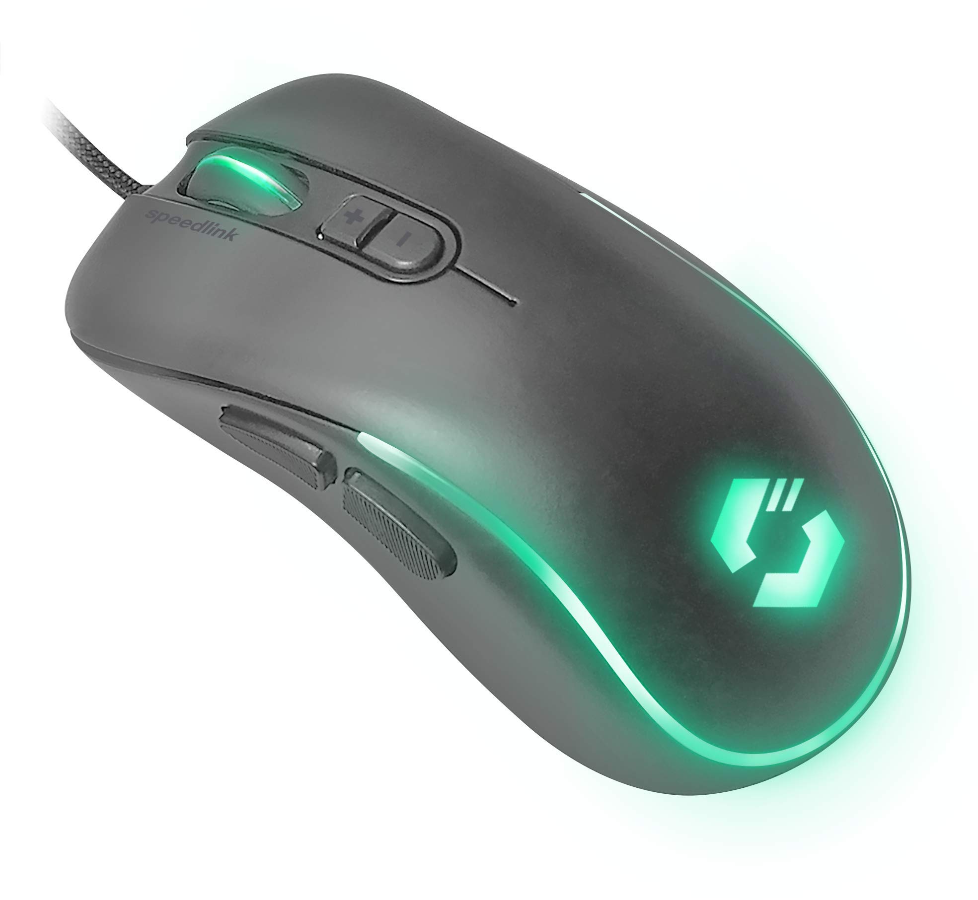 Speedlink ASSERO Gaming Mouse – with 5 buttons and 2 dpi switches, multicoloured lighting, black