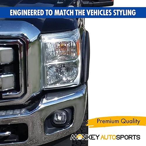 Miniatura 2 de Monkey Autosports 2011-2016 Ford F250/F350 Factory/OE design Fender Flares | Set of 4 | Front Right, Front Left, Rear Right and Rear Left | Fits