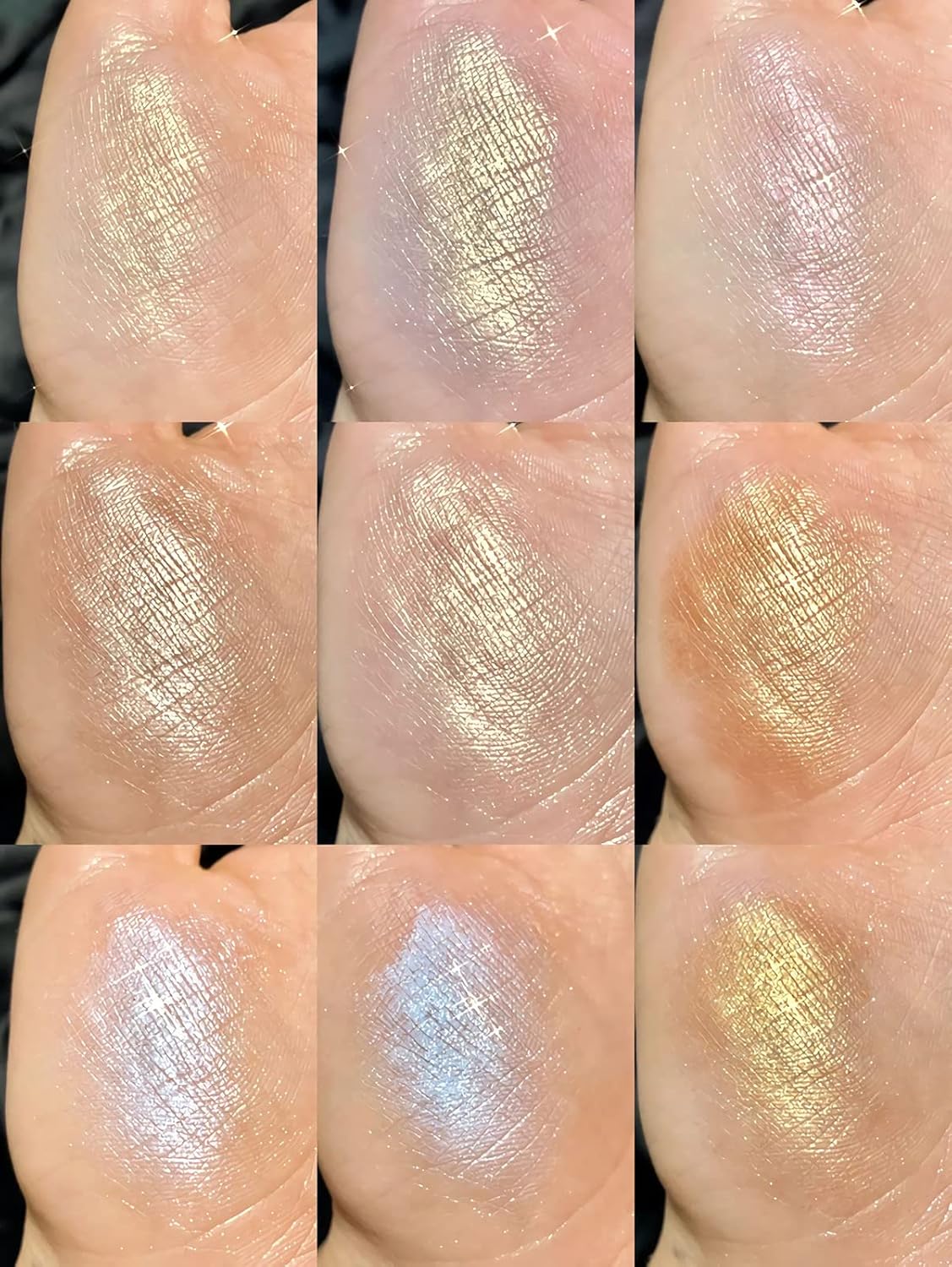 SUMEITANG 8 Colors Pearlescent Highlighter Makeup Palettes, Diamond Glitter Shimmer Powder, Face Body Illuminator, Facial Contour Bronzers High Pigment Shiny Shaping Trimming Makeup & Luminizers : Beauty & Personal Care