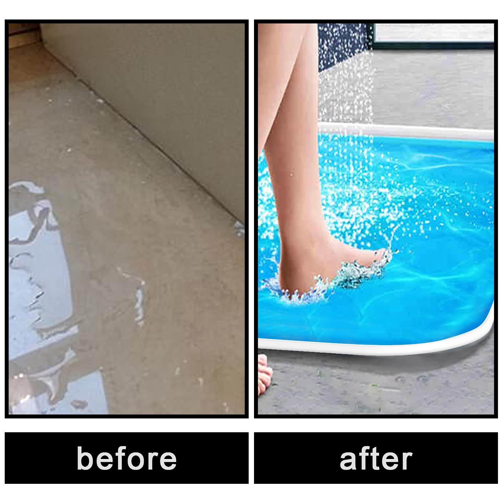 39 Inch Collapsible Threshold Water Dam for Shower Stall,Silicone