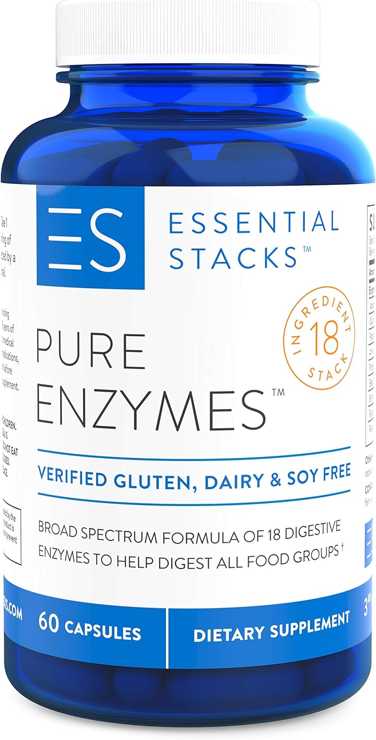 Buy Essential Stacks Pure Digestive Enzymes Gluten Free, Dairy Free