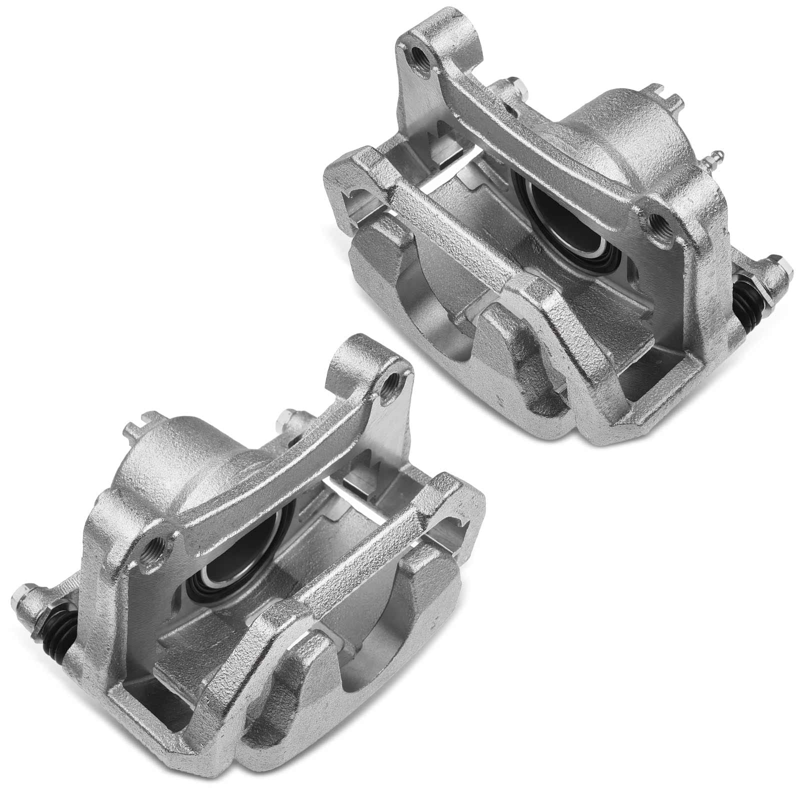 A-Premium Disc Brake Caliper Assembly with Bracket Compatible with Nissan Models - Maxima 2009-2023 V6 3.5L, Sentra 2009-2012 L4 2.5L - Front Driver and Passenger Side, 2-PC Set