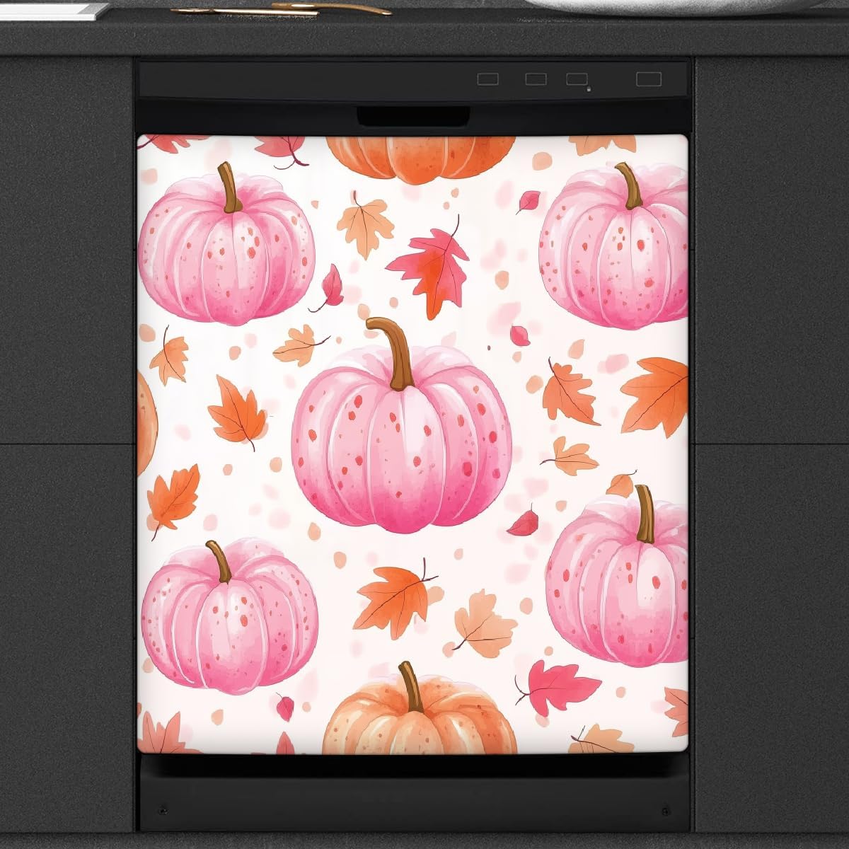 Pumpkins And Sunflowers Magnetic Dishwasher Cover Magnet Refrigerator Dishwasher Sticker Home Decorative Art Kitchen Panel Decal 23x26 Inch - View #7