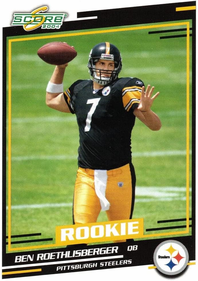 2004 Score Glossy Football #381 Ben Roethlisberger Rookie Card
