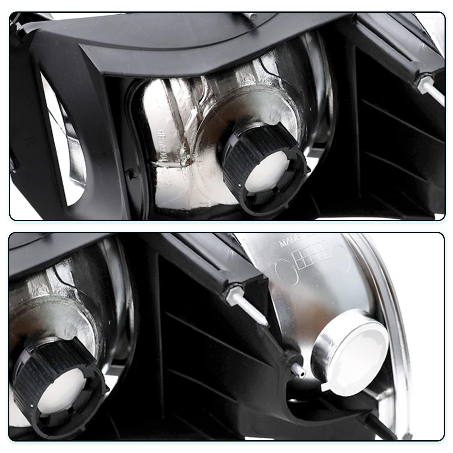 AUTOWIKI LED DRL Headlights For 94-02 DODGE Ram 1500/2500/3500/4000 (NON SPORT) Pair