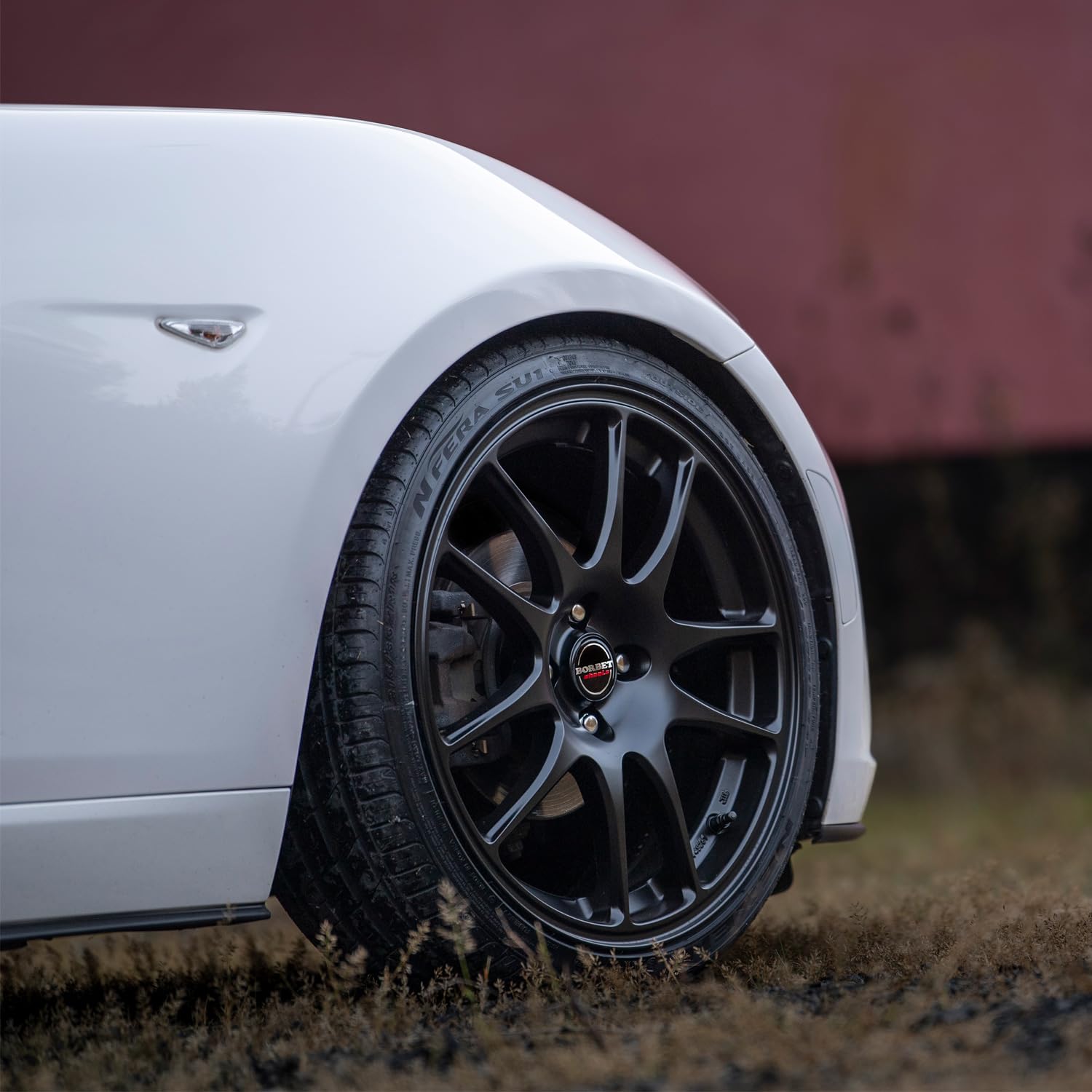 4x Borbet Felgen RS 7.0x17 ET35 4x100 black matt kompatibel mit Renault Captur Clio Grand Modus Mégane Scénic Zoe
