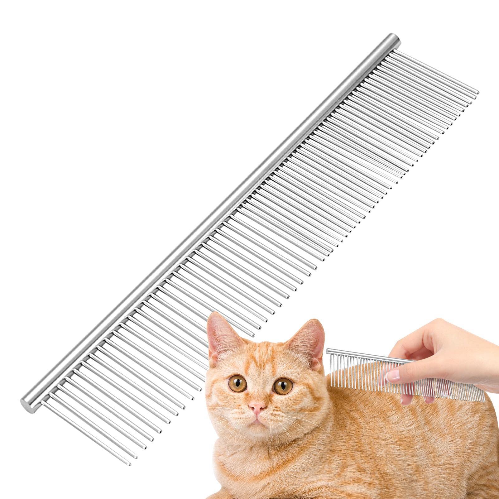 Doodle-Kamm für die Fellpflege, Kamm für Hunde | Katzen | und Hundekamm Edelstahl-Entfilzungswerkzeug | Glatter Haustierhaarentfernungskamm, Fellpflegebürste, Metallkamm für Welpen, K