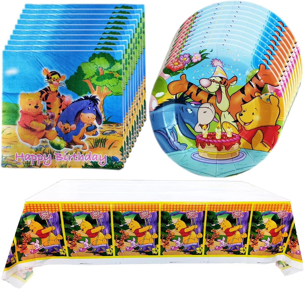 ARWANG 40Pack Winnie the Pooh birthday Party Supplies