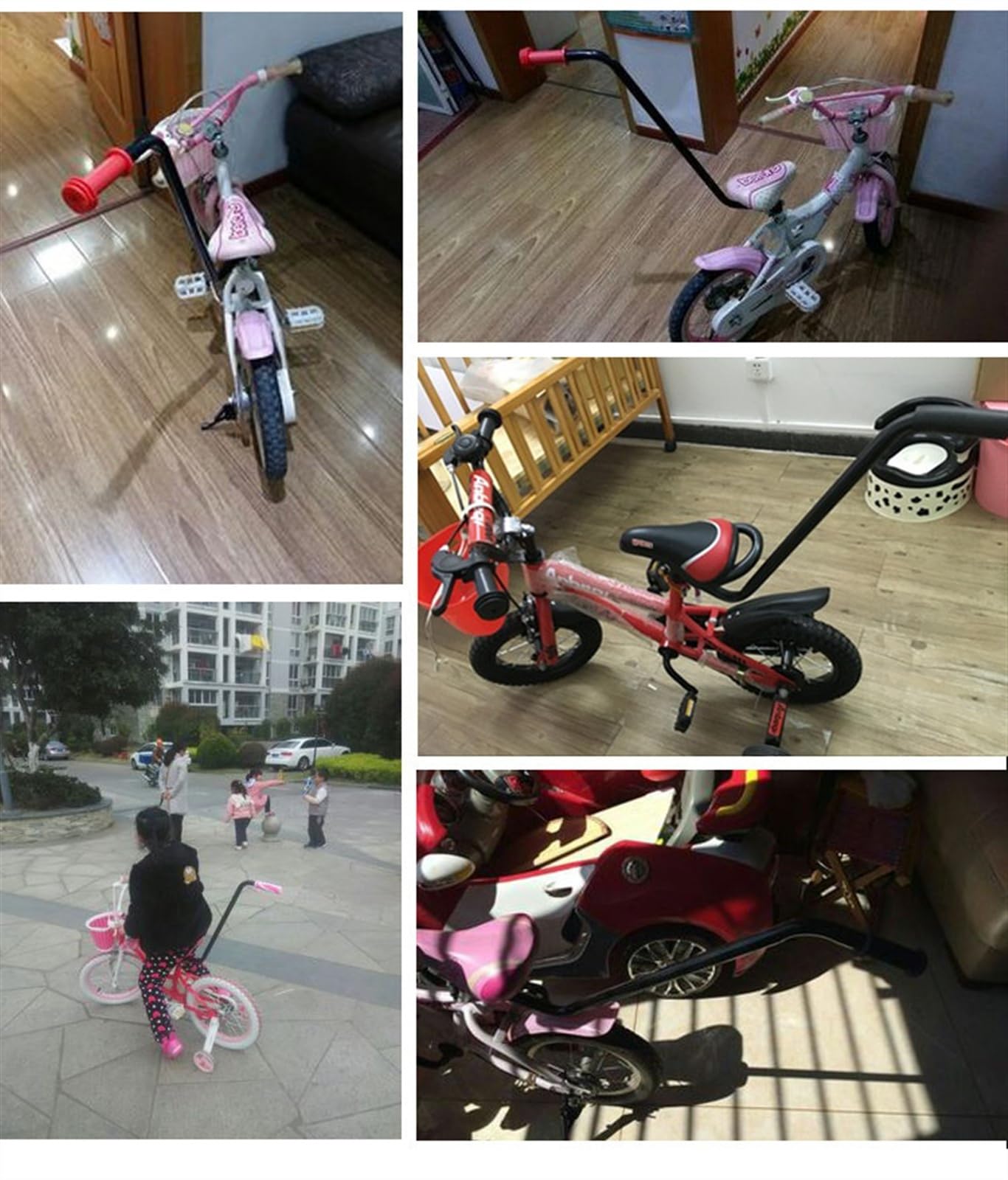 Uchwyt rowerowy Dziecięce Uchwyty rowerowe dla rodziców Popychacz Popychacz rowerowy Szkolenie rowerowe Push Grab Poręcz roweru dziecięcego Pomoce do nauki dla dzieci Nauka jazdy na rowerze