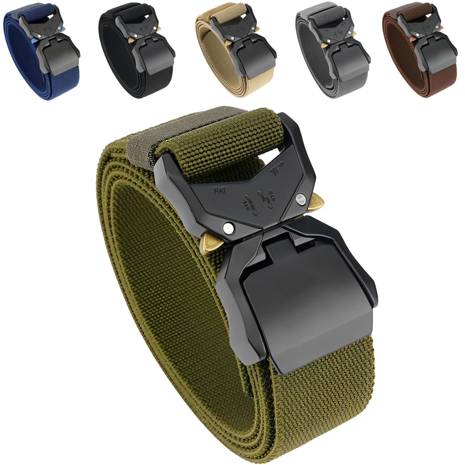 [fogman] タクティカルベルト サバゲー ベルト 登山 ワンタッチ おしゃ…