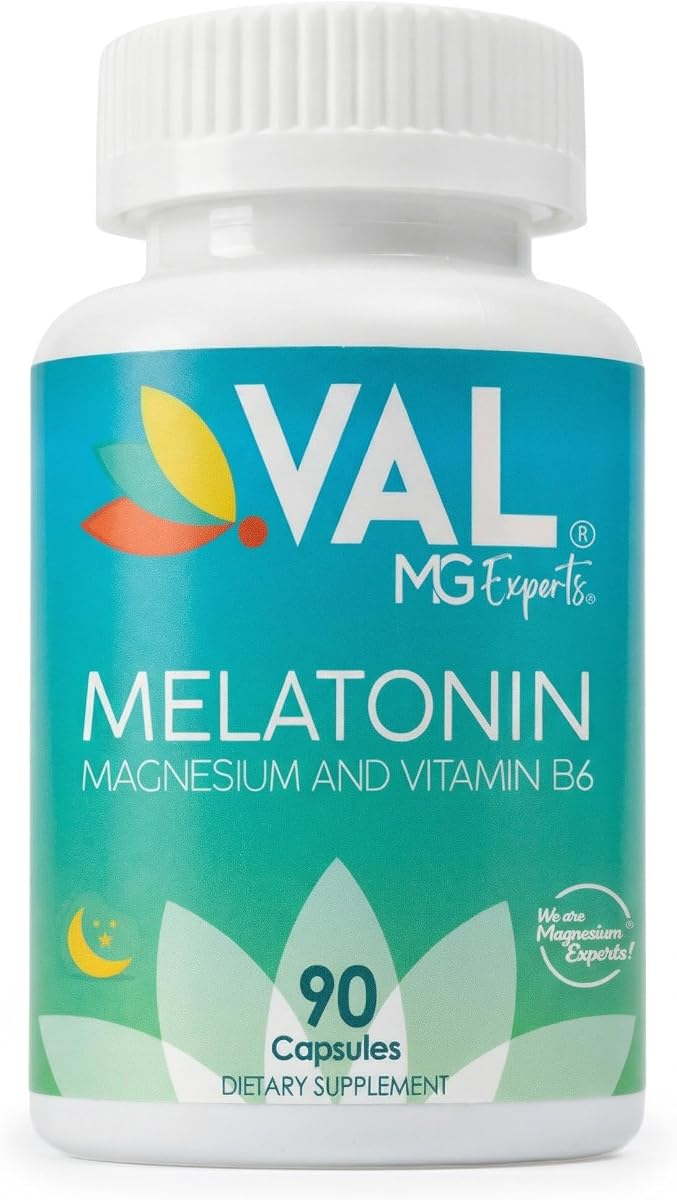 Mg Experts Melatonin 3mg with Vitamin B6 & Magnesium | 90-Day Supply | Sleep Support & Healthy Circadian Rhythm | Non-GMO, Gluten-Free, Antioxidant Formula