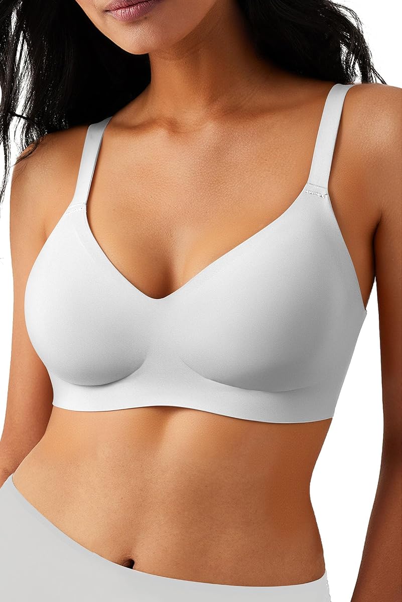 Sujetador cómodo inalámbrico sin costuras, sin aros, cobertura completa, Push Up, sujetadores sin aros para mujer con soporte