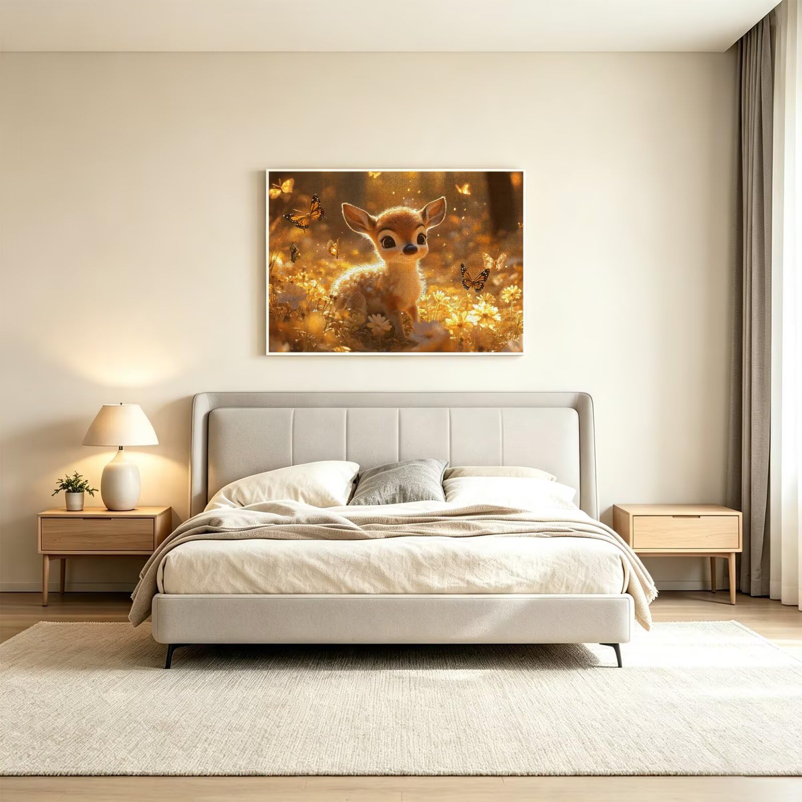 Puzzle 3000 elementów dla dorosłych, gry rodzinne, kreskówka jeleń, n-343