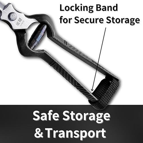 Miniatura 6 de Tijeras profesionales de corte de bonsái de 7 pulgadas puntas extra puntiagudas fabricadas en Japón, tijeras de corte de plantas, hoja de acero al