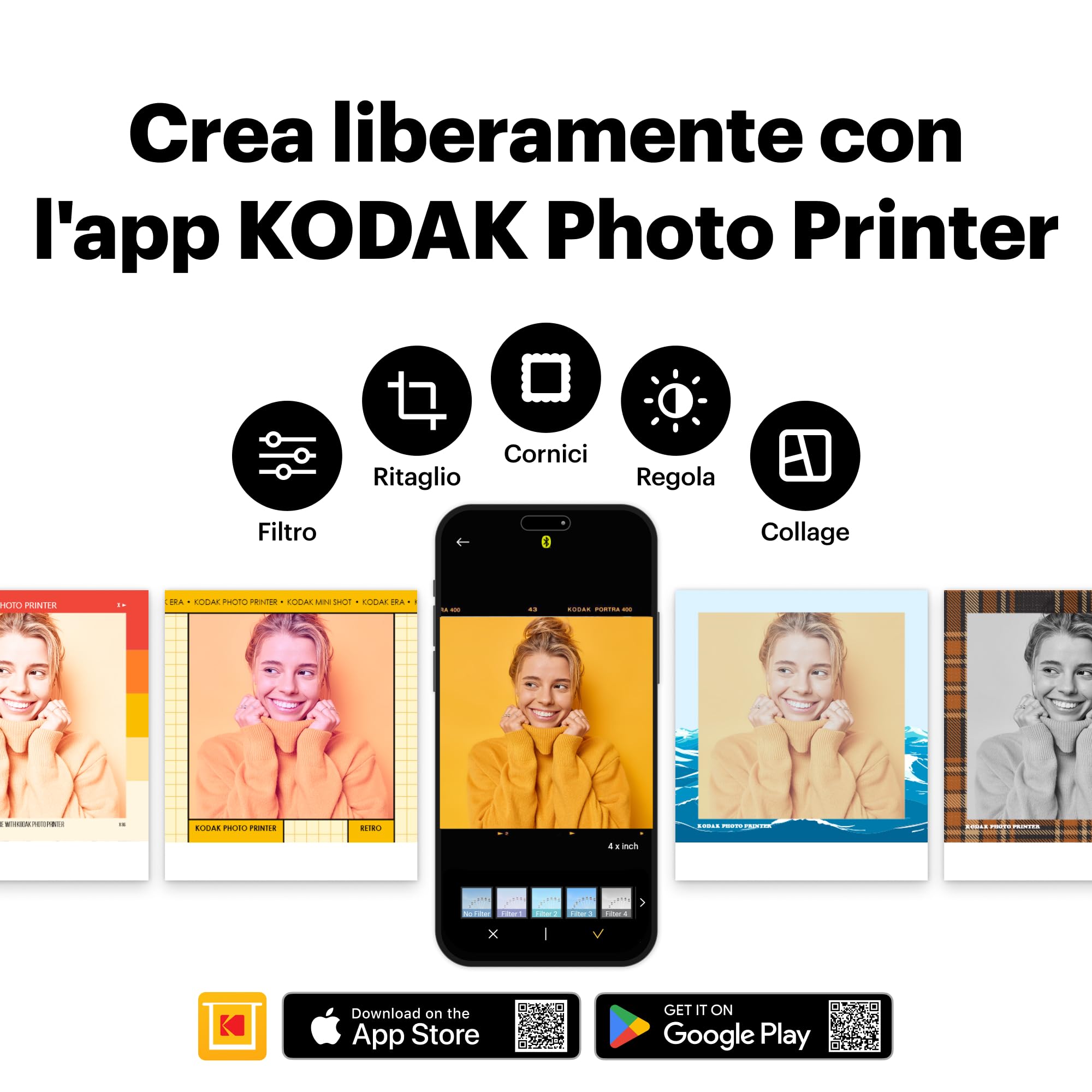 Kodak Mini Shot Combo 3 Retro - C300R, Giallo