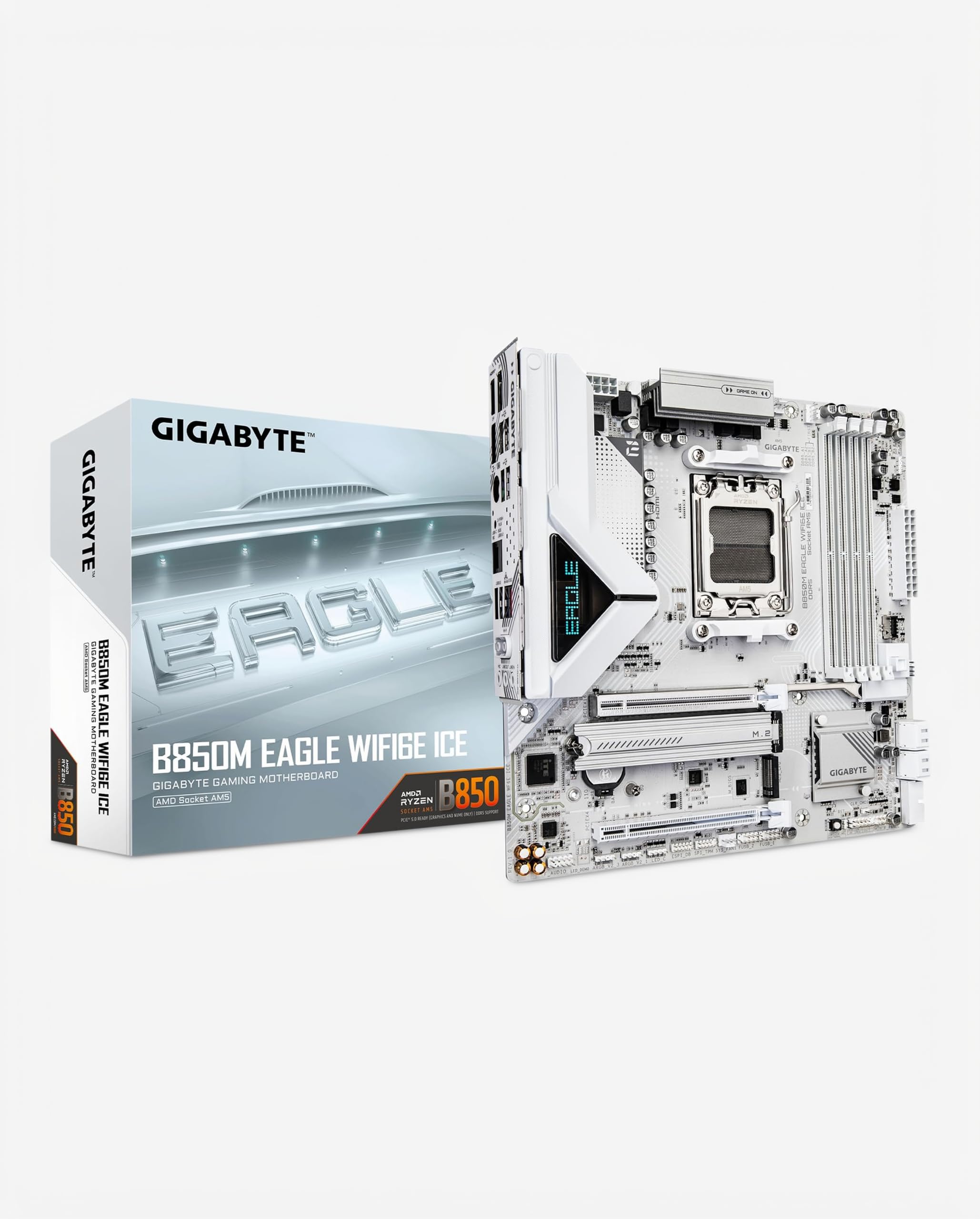 マザーボード GIGABYTE B850M EAGLE WIFI6E ICE Amazon.com: GIGABYTE B850M Eagle WIFI6E ICE AMD AM5 mATX