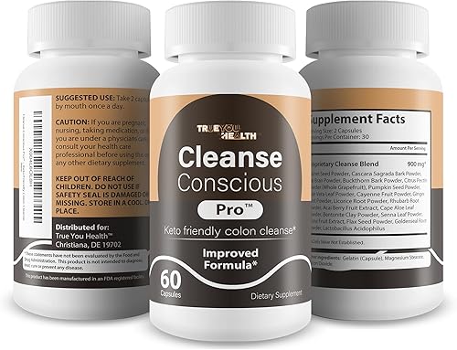 Miniatura 4 de Cleanse Conscious Pro - Fórmula mejorada - Nuestras mejores cápsulas de limpieza de colon amigables con Keto - Píldoras de desintoxicación de colon