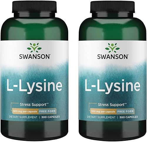 Swanson Free Form L-Lisina – Suplemento natural que promueve el apoyo al estrés y la salud del sistema nervioso – Puede promover el estado de ánimo