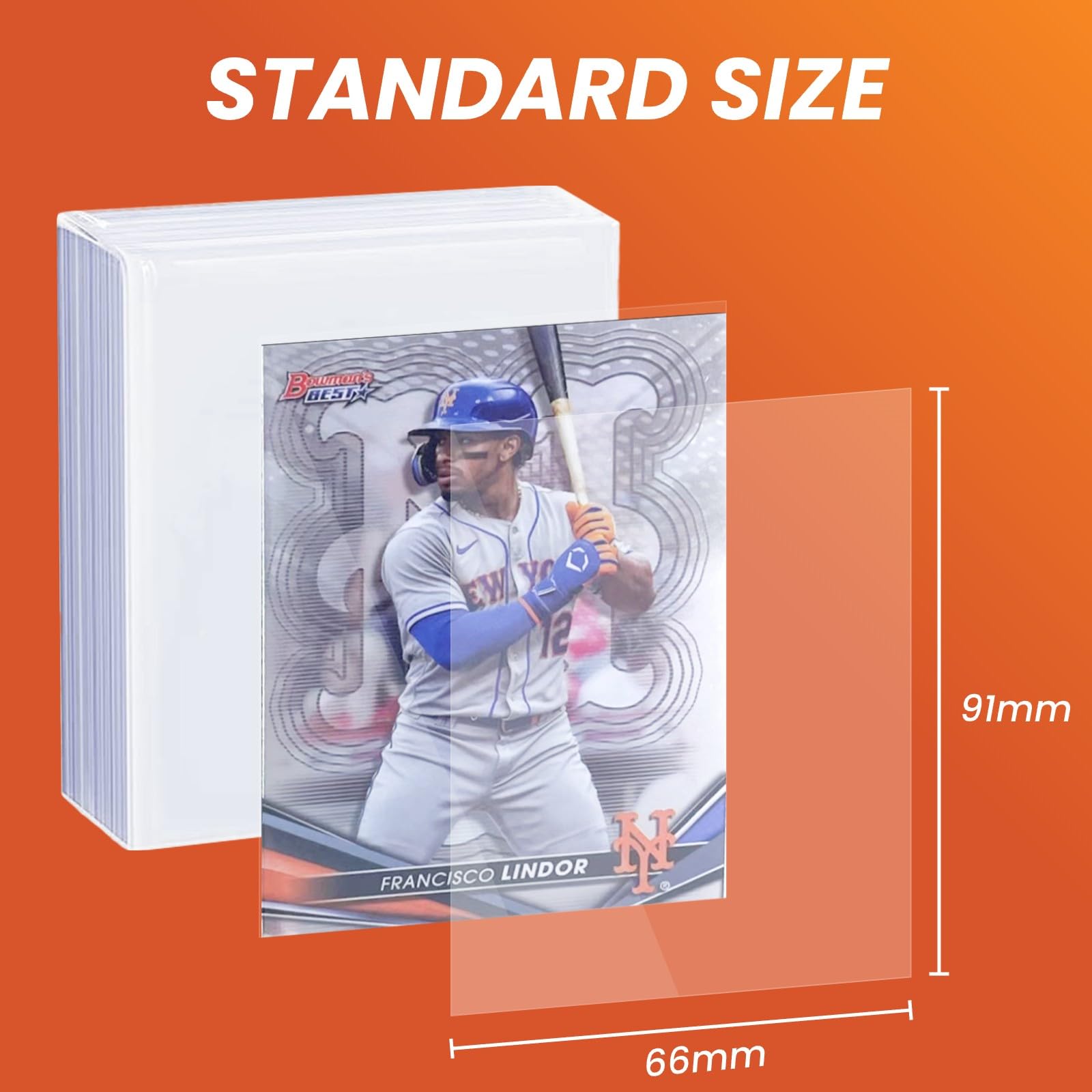 Phafaloop 800 Count Card Sleeves, Soft Penny Sleeves for Trading Cards, Sports Card Protector Sleeve, Clear Protective Card Sleeve for Baseball, Football, MTG, Gaming Card & Standard Cards