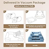 Vista 122 de EHEYCIGA - Cama ortopédica para perro grande, impermeable, de espuma viscoelástica y espuma tipo caja de huevos, bordes elevados, antideslizante