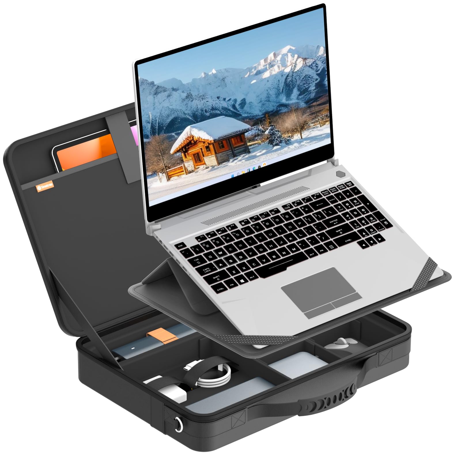 Smatree Custodia a tracolla per laptop con supporto per Razer Blade 16 2024/2023 da 15-16 pollici, per Razer Blade 15 2023/2022, custodia rigida per laptop con supporto (A485S)