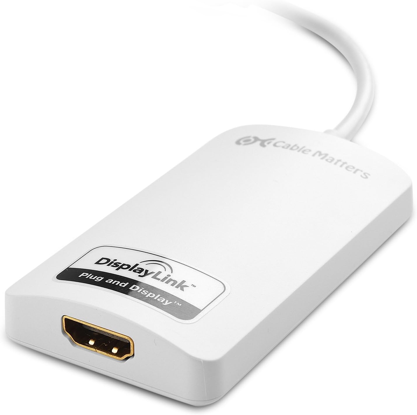 Super Big Clearance! Cable Matters SuperSpeed USB 3.0 to HDMI Adapter (USB to HDMI Adapter) for Windows up to 1440p in White Black Friday - 40% OFF Cable Matters SuperSpeed USB 3.0 to HDMI Adapter (USB to HDMI Adapter) for Windows up to 1440p in White