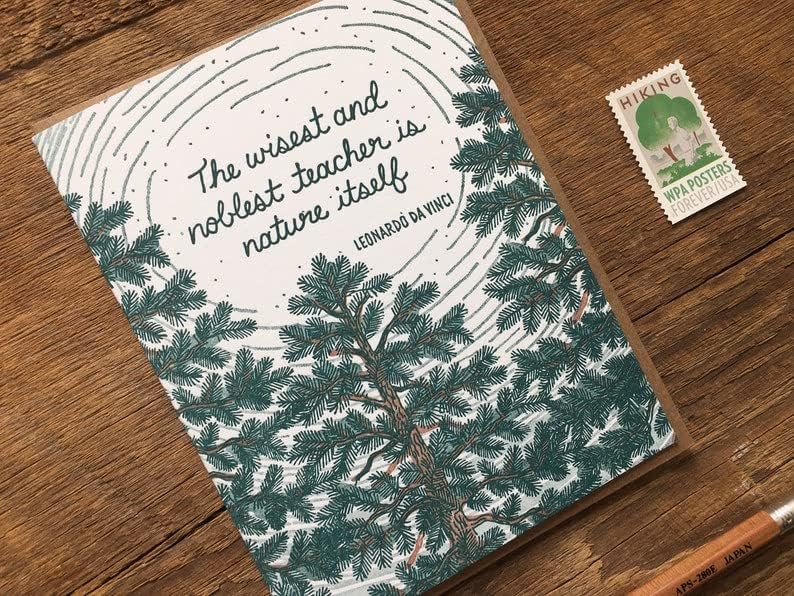 Miniatura 3 de Tarjeta de felicitación con cita Da Vinci