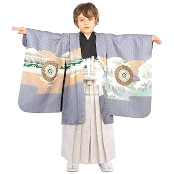 京越卸屋　七五三 男の子 5歳 着物 【12点フルセット】 着物セット KYOETSU 七五三 着物 5歳 男の子 【全て揃った豪華12点フル