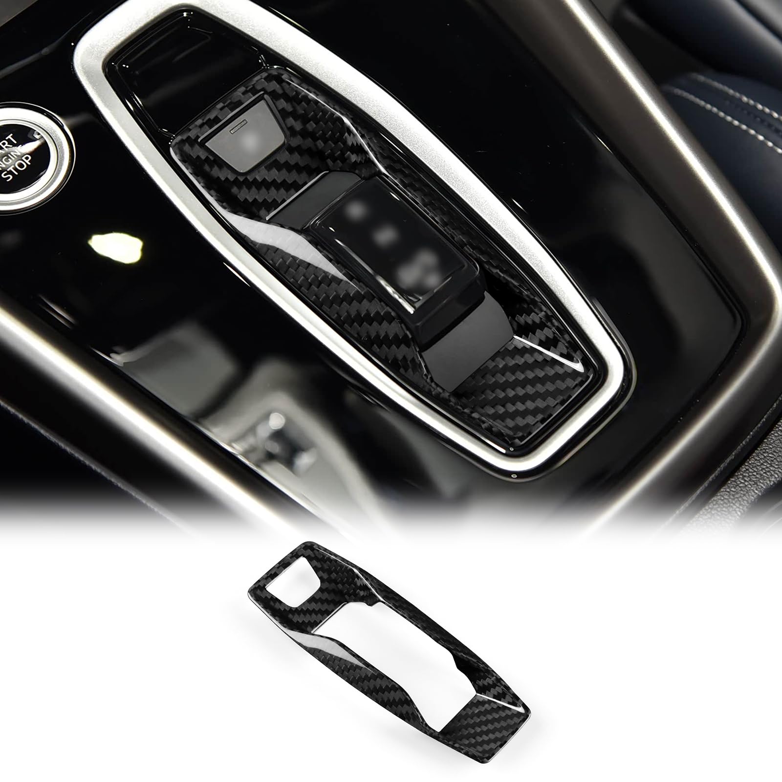 KUNGKIC Per Audi A3 A5 A6 Q5 Q6 SQ5 SQ6 RS3 Q4e-tron/Se-tron GT/RS e-tron GT Performance 2025-Up, in fibra di carbonio rigida, per console centrale, leva di comando, comandi interni, accessori per