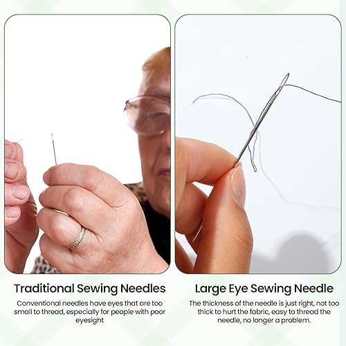Miniatura 3 de YASUOA Agujas de hilo multiusos  28 agujas de tapiz dobladas y agujas romas de acero inoxidable  Ideal para proyectos de bordado, tejido y costura