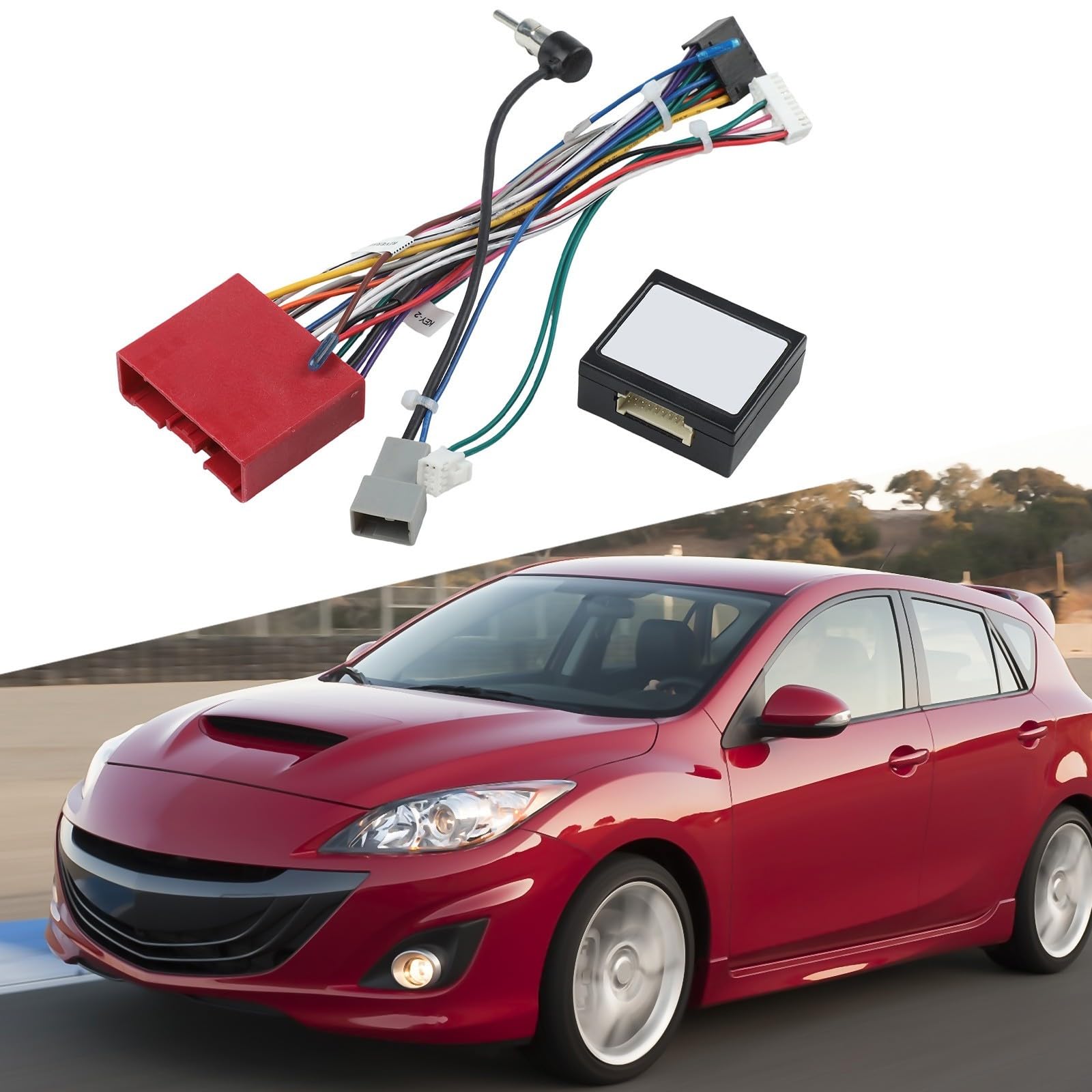 Cable de alimentación Canbus para radio Mazda, compatible con modelos 3, 5, 6, 8, CX 7 para Android Navigation Host instalación directa