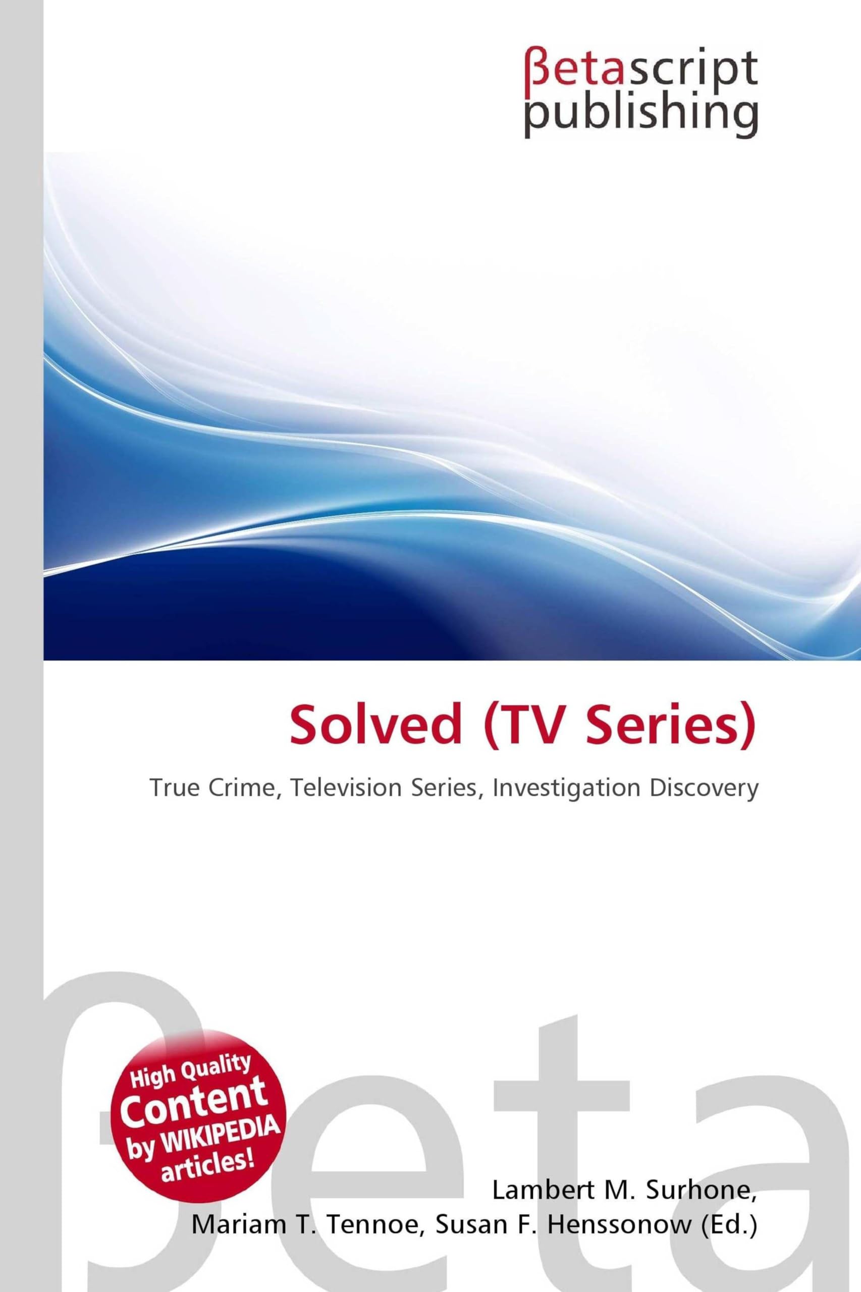 Solved (TV Series): True Crime, Television Series, Investigation Discovery
