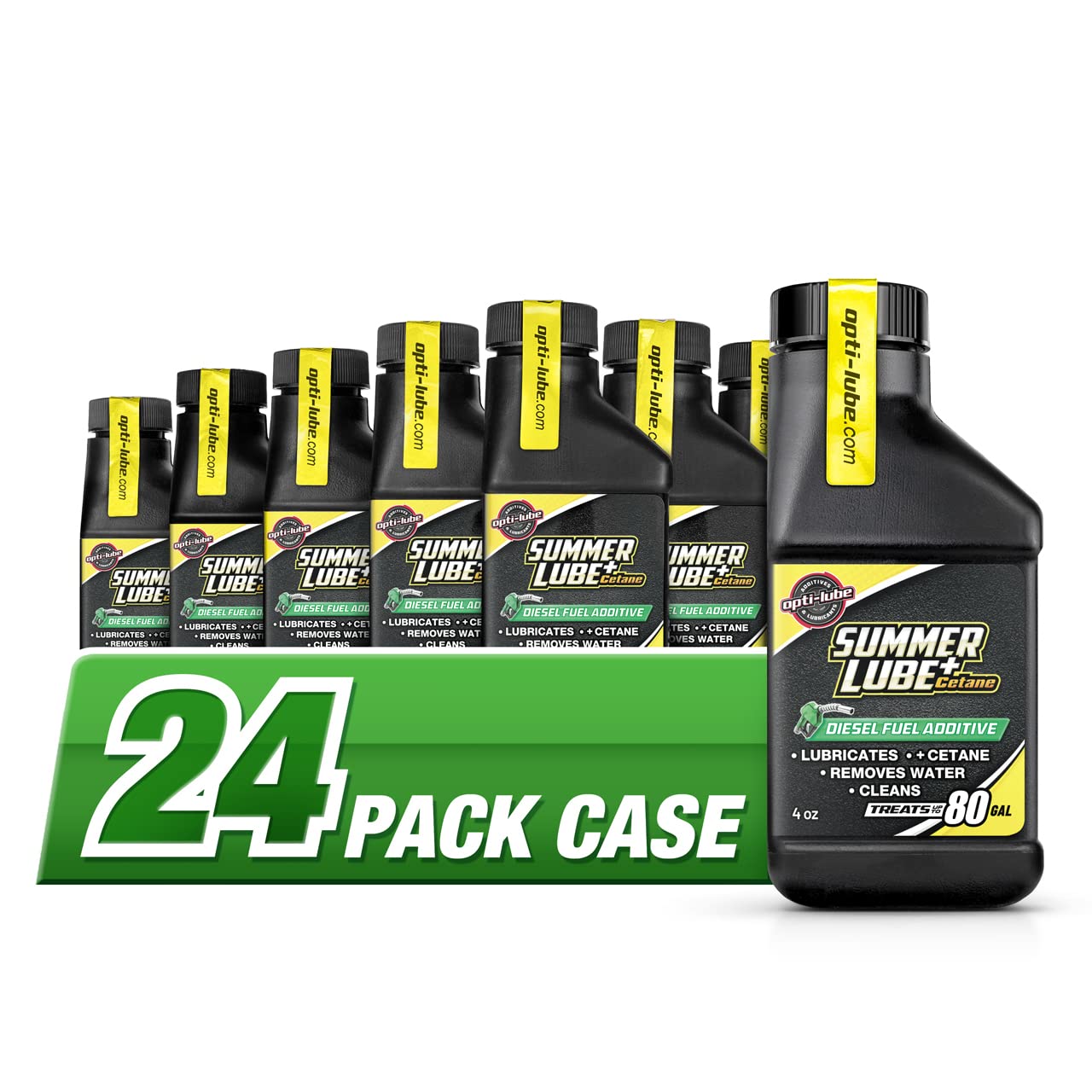 Opti-Lube Summer+ Cetane Formula Diesel Fuel Additive: 4oz Bottles (24 Pack Case)