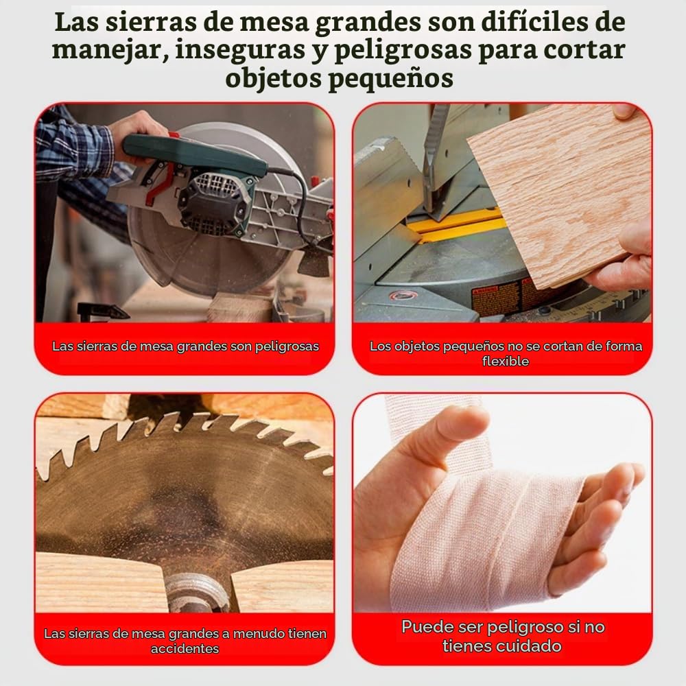 Mini Sierra Circular de Mesa,Sierra de Mesa con 7 Velocidades Ajustables, 5000 rpm, Profundidad de Corte de 0-14 mm,para Madera, Tableros Delgados y Trabajos Manuales de Bricolaje.
