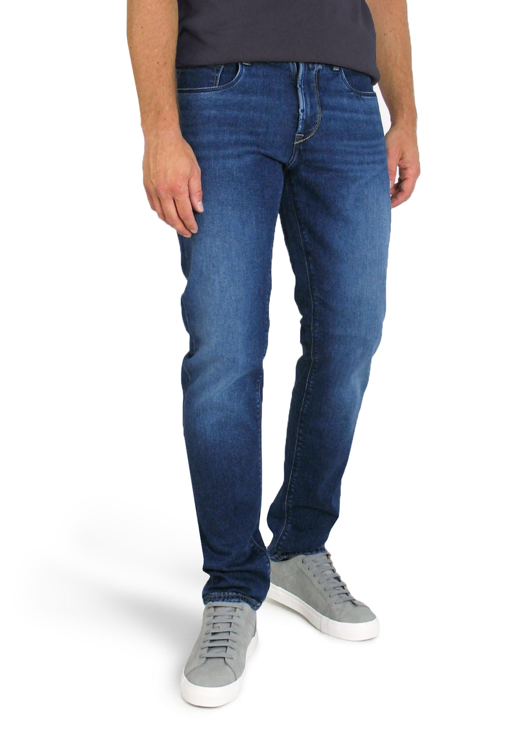 Pierre Cardin Herren Lyon Tapered Lefthand Twill Stretch Denim Jeans, 6817 Dark Blue Fashion